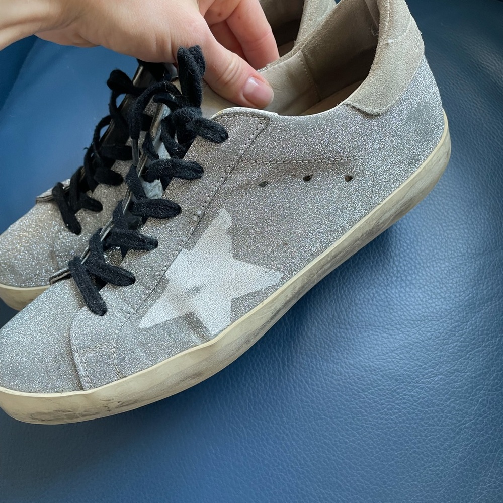 Golden Goose shimmery sneakers